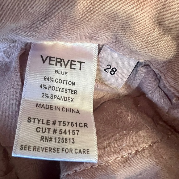 Vervet Pastel 90's Vintage Boyfriend Cropped Flare Jean - Size 28 - Picture 9 of 15